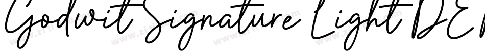 Godwit Signature Light DEMO字体转换